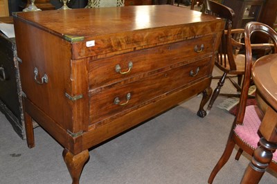 Lot 445 - An unusual 19th Century mahogany military...