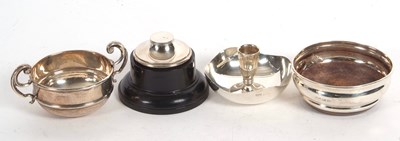 Lot 138 - Mixed Lot: Mappin & Webb single candlestick...