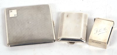 Lot 150 - Mixed Lot: George VI silver cigarette case,...