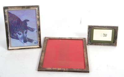 Lot 153 - Mixed Lot: Sterling stamped large photograph...