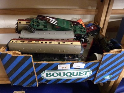 Lot 515 - Box of mixed toy trains