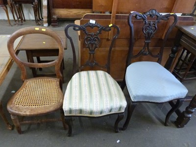 Lot 699 - Three dining chairs