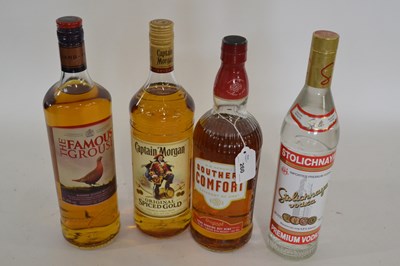 Lot 260 - Southern Comfort 1L, Captain Morgan Origianl...