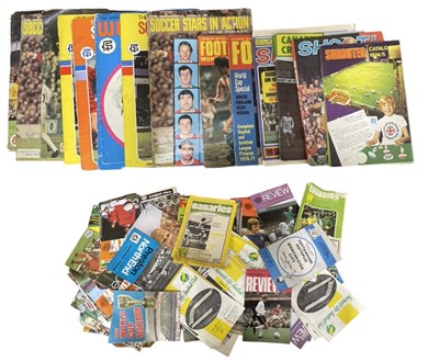 Lot 241 - A large collection of vintage football...