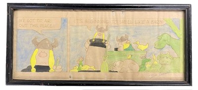 Lot 8 - A framed and glazed original artwork of Hagar...