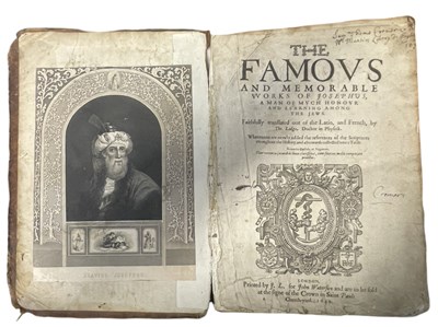 Lot 774 - THE FAMOUS AND MEMORABLE WORKS OF JOSEPHUS, A...