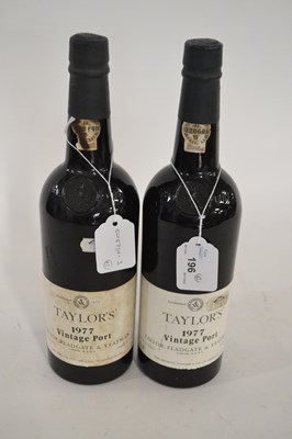 Lot 196 - Port: Taylor's 1977 Vintage Port, 75cl, two...