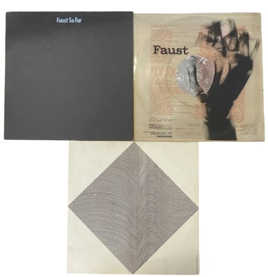 Lot 207 - Three FAUST 12" vinyl LPs, to include:  - Self-...