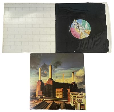 Lot 213 - Three Pink Floyd early pressing 12" vinyl LPs,...