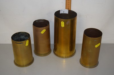 Lot 3 - Four brass shell cases