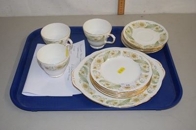 Lot 13 - Quantity of Duchess Green Sleeves pattern tea...