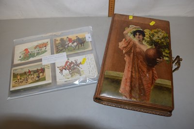 Lot 57 - Victorian photograph album (empty) together...