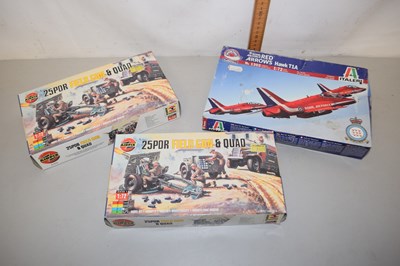 Lot 93 - Two boxed Airfix construction kits and one other