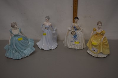 Lot 94 - Group of Royal Doulton and Coalport figurines (4)