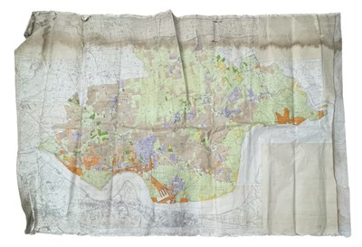 Lot 1129 - Rare Map of South Essex; Special Emergency Edition 1938