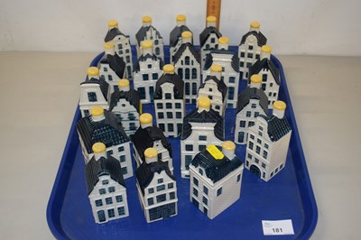 Lot 181 - Quantity of blue Delft KLM Bols novelty house...