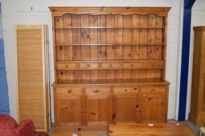 Lot 250 - Large mondern pine kitchen dresser