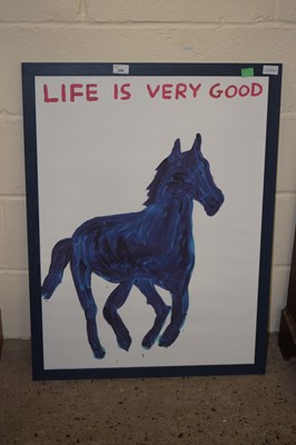 Lot 259 - David Shrigley, Life is Very Good, coloured...