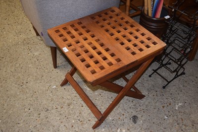 Lot 266 - Hardwood table with slatted top