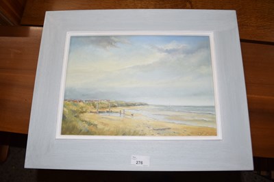 Lot 276 - Marian Auger, 'A view of Caisteon-Sea' oil on...