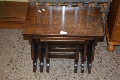 Lot 277 - Nest of oak tables