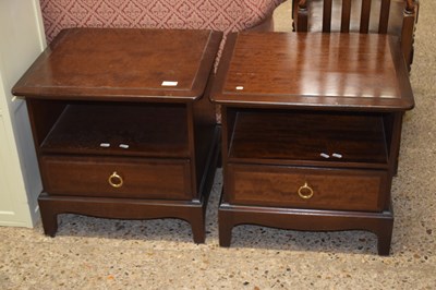 Lot 306 - Pair of stag bedside cabinets