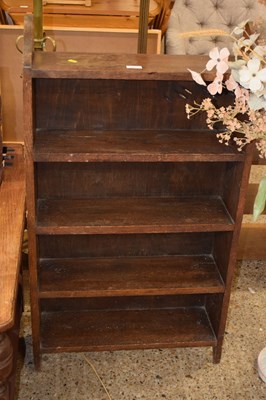 Lot 311 - Early 20th century oak bookcase cabinet