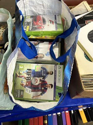 Lot 611 - Bag assorted X-Box games and DVD's