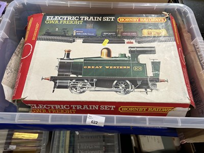 Lot 622 - Hornby, GWR freight electric train set and others