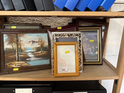 Lot 639 - Assorted pictures and frames