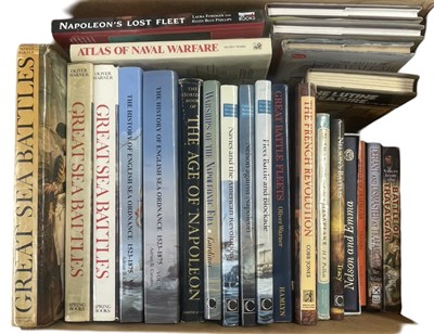 Lot 937 - ONE BOX: Various large format hardbacks, Naval...