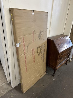 Lot 697 - A brown double headboard boxed (not checked)