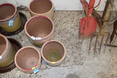 Lot 1044 - Four clay plant pots