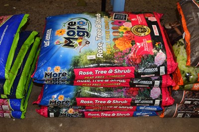 Lot 1050 - Five bags of grow more rose tree and shrub...