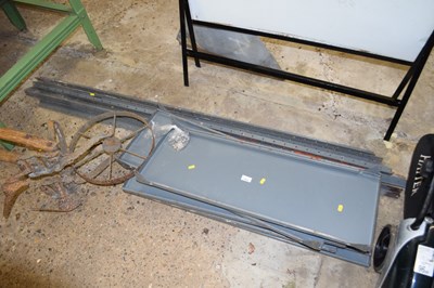 Lot 1064 - Metal garage shelving