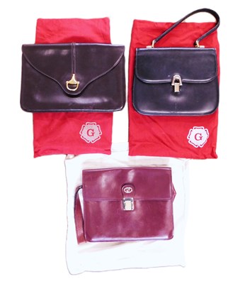 Lot 131 - Three vintage Gucci bags: to include a...