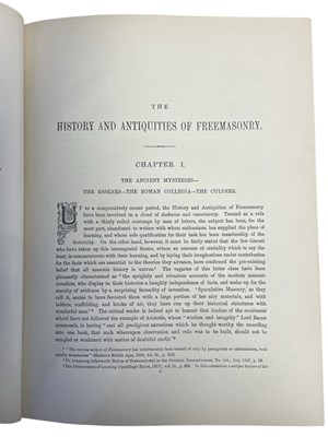 Lot 794 - ROBERT FREKE GOULD: THE HISTORY OF FREEMASONRY,...