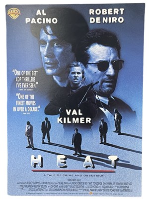 Lot 63 - A card-backed poster for HEAT, starring Al...