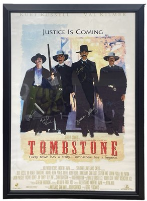 Lot 52 - A framed one-sheet poster for Tombstone...