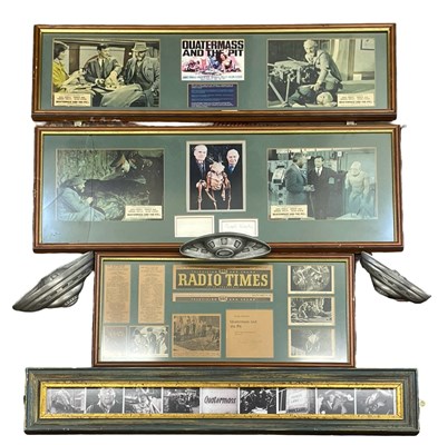 Lot 54 - Four framed display montages for Quatermass...