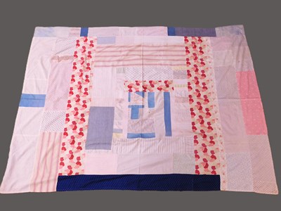 Lot 203 - A mid 20th century patchwork bed cover, approx....