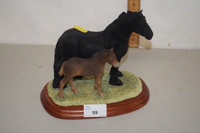 Lot 59 - Border Fine Arts Dales Pony Mare and Foal