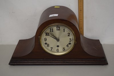 Lot 78 - Mahogany cased Napoleon hat type mantel clock