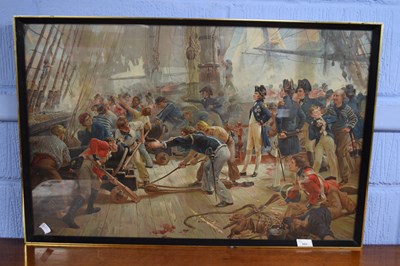 Lot 262 - Print of Nelson aboard HMS Victory