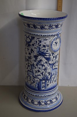 Lot 19 - Modern Portugese blue and white stick stand