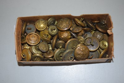 Lot 125 - Box of various military brass buttons