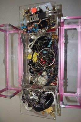 Lot 90 - Case of assorted costume jewellery