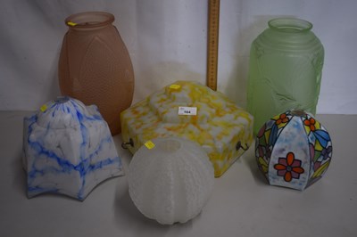 Lot 164 - Mixed Lot: Early 20th Century coloured glass...