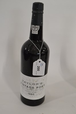 Lot 200 - Taylor's Vintage Port 1985, (bottled 1987),...