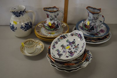 Lot 196 - Mixed Lot: Ceramics to include Masons iron...